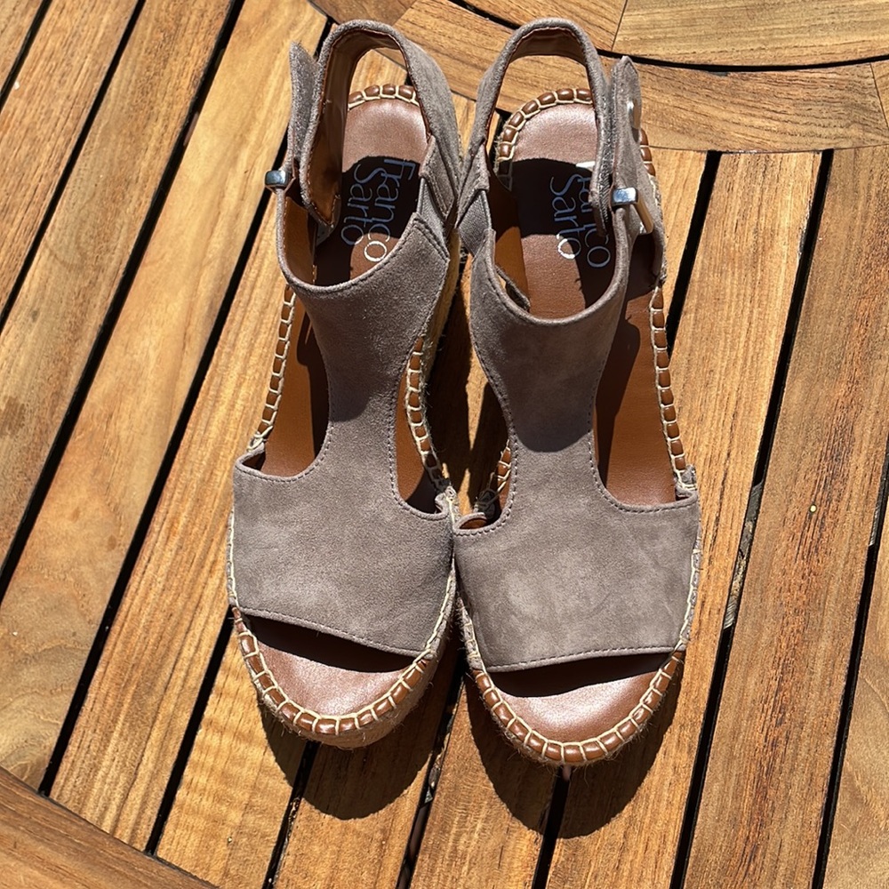 Franco Sarto. Suede Platform Sandals